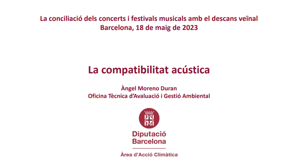 CONCILIACI CONCERTS AMB EL DESCANS VENAL ANGEL MORENO DURAN (LECTURA OBLIGADA)